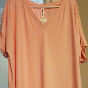 NWT Zenana Outfitters Soft Pink top 1XL